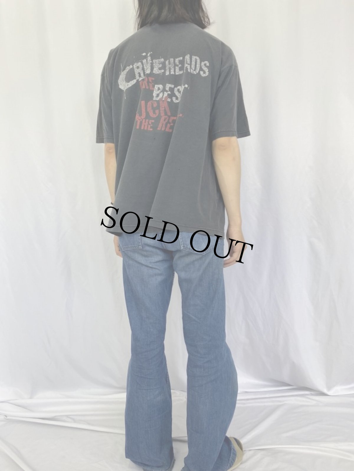 画像4: 90's Motley Crue "Crueheads Are Best Fuck The Rest" ヘヴィメタルバンド プリントTシャツ XL (4)