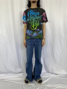 画像2: 90's The Allman Brothers Band USA製 サザンロックバンド 大判プリントTシャツ L (2)