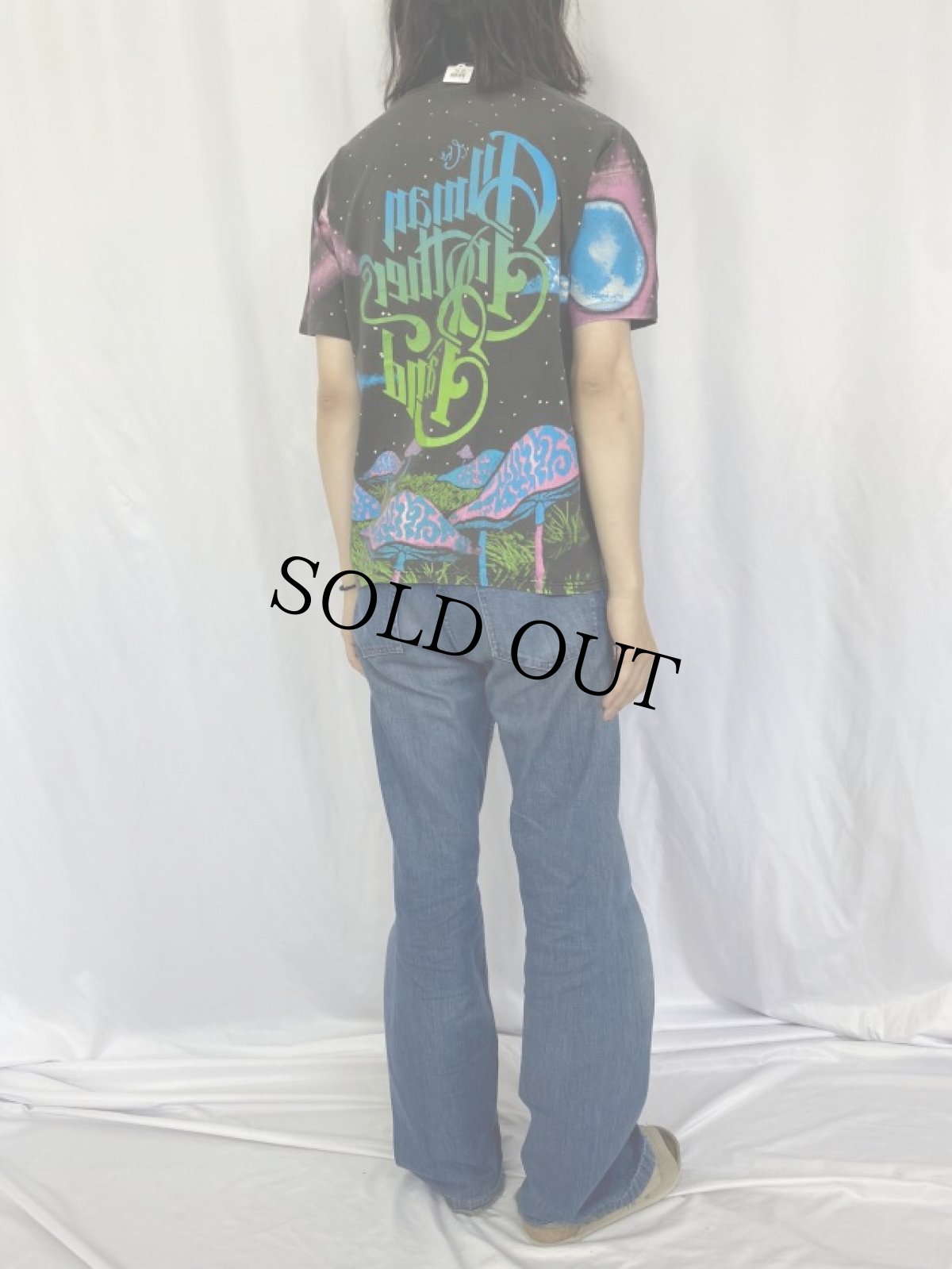 画像4: 90's The Allman Brothers Band USA製 サザンロックバンド 大判プリントTシャツ L (4)
