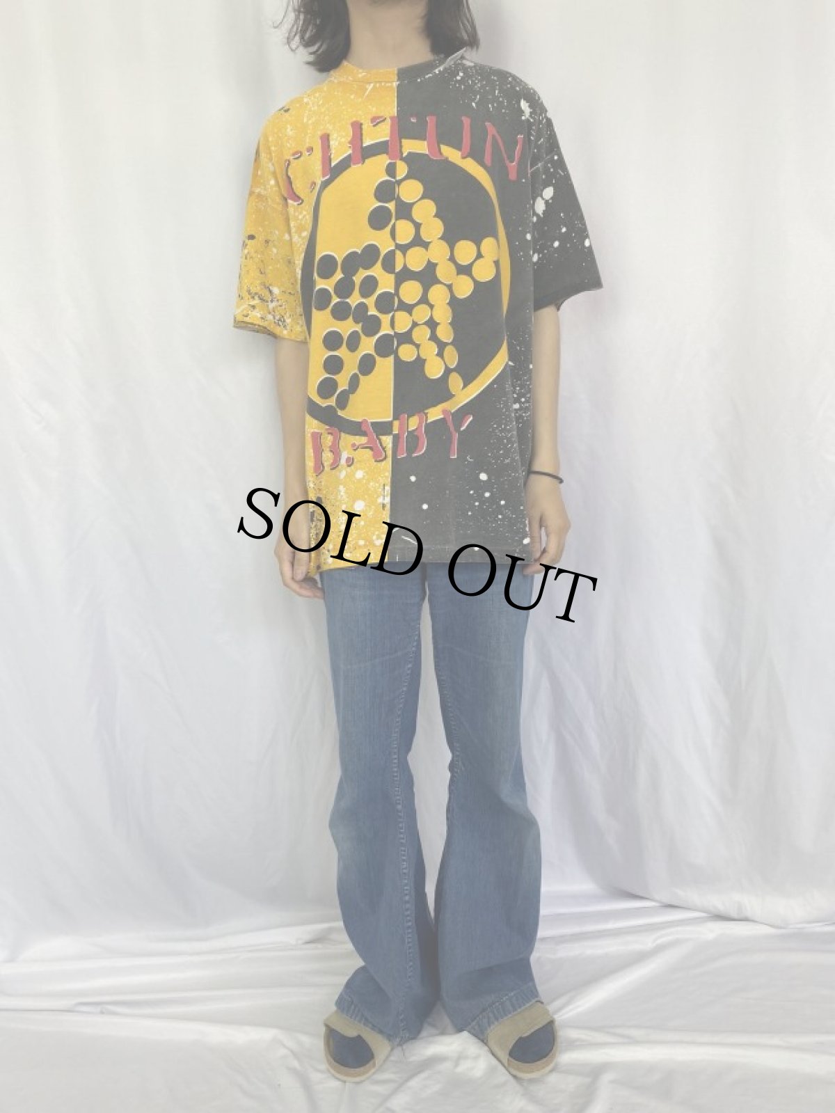 画像2: 90's U2 USA製 "ACHTUNG BABY Zoo TV Tour" 手刷り ロックバンド プリントTシャツ XXL (2)