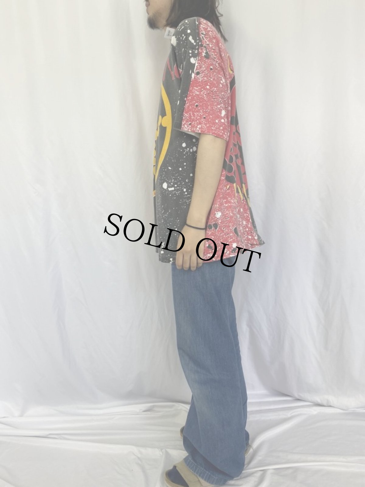 画像3: 90's U2 USA製 "ACHTUNG BABY Zoo TV Tour" 手刷り ロックバンド プリントTシャツ XXL (3)