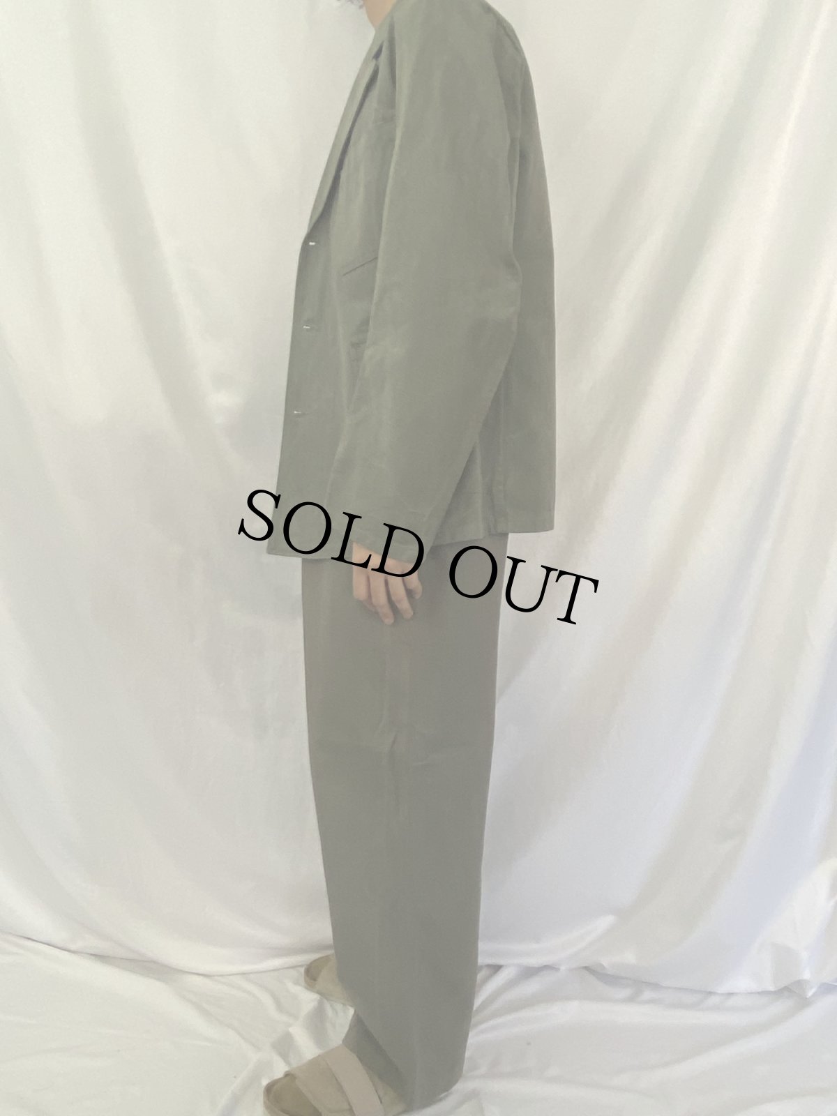 画像3: 50〜60's スウェーデン軍 プリズナージャケット/パンツ SETUP DEADSTOCK (3)