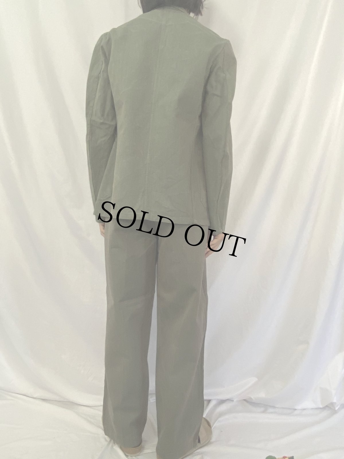 画像4: 50〜60's スウェーデン軍 プリズナージャケット/パンツ SETUP DEADSTOCK (4)