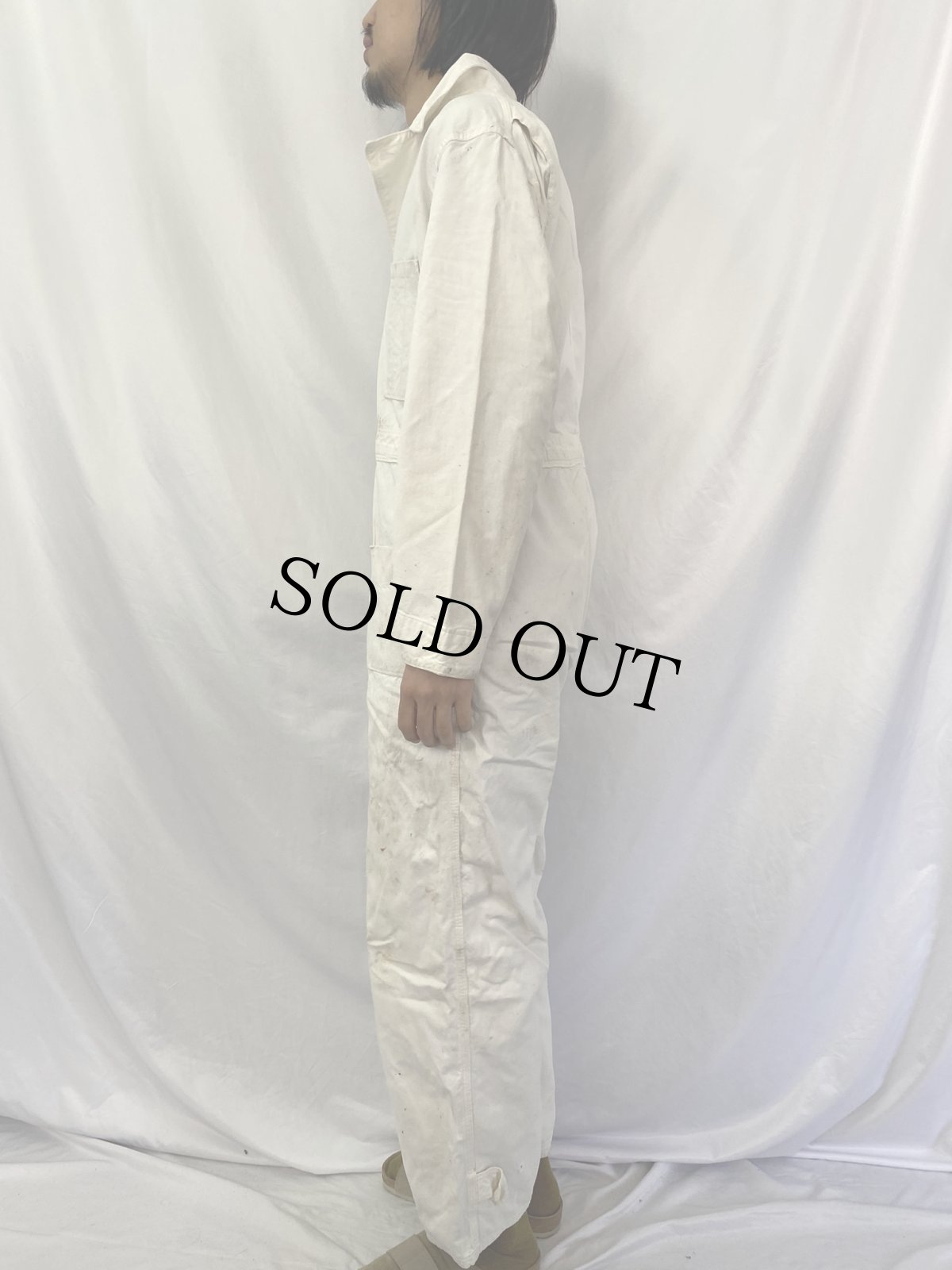 画像3: 50's ALLEN OVERALL COMPANY コットンツイル オールインワン (3)