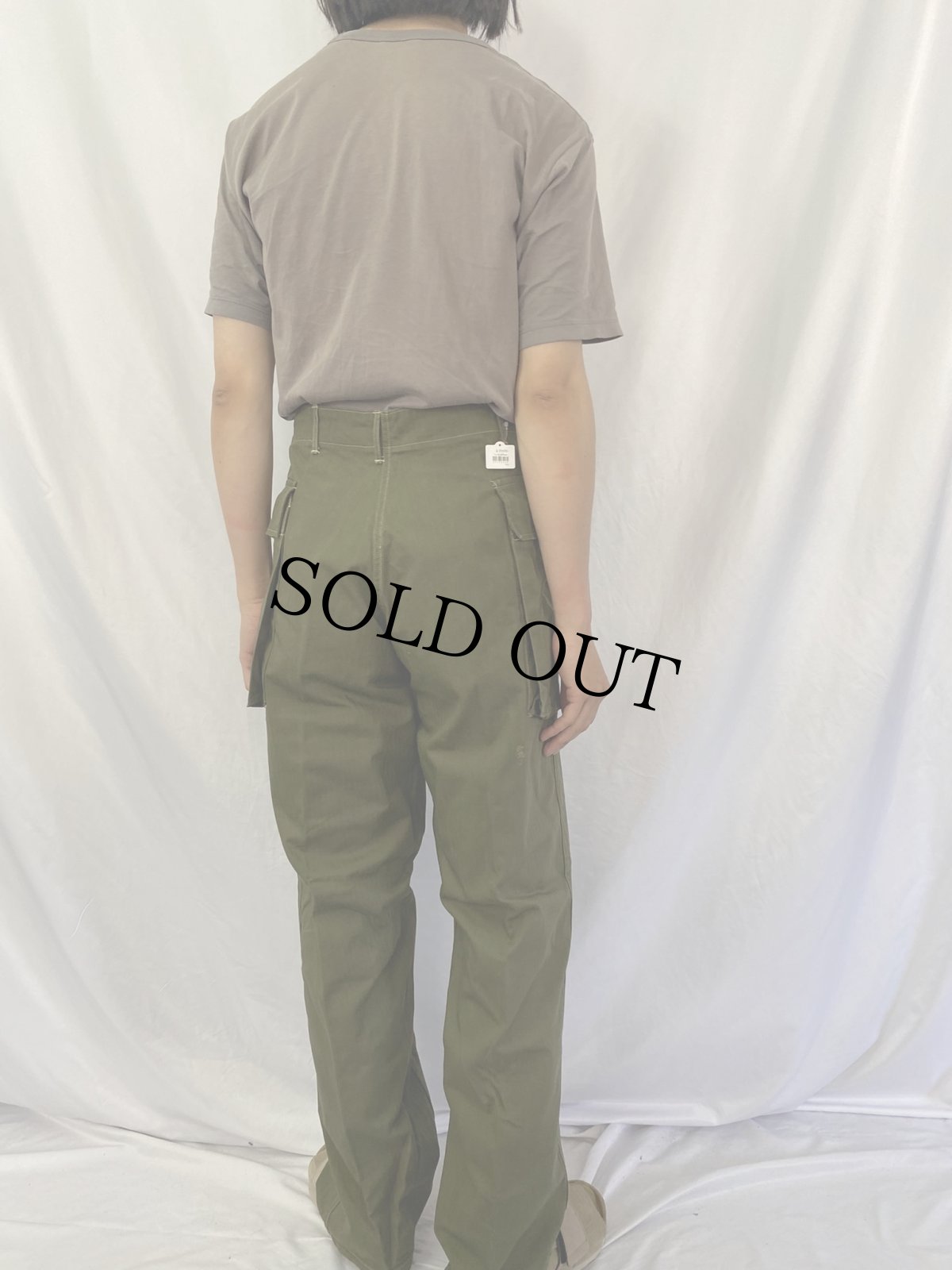 画像4: 40's U.S.ARMY M-43 HBT カーゴパンツ W33 (4)