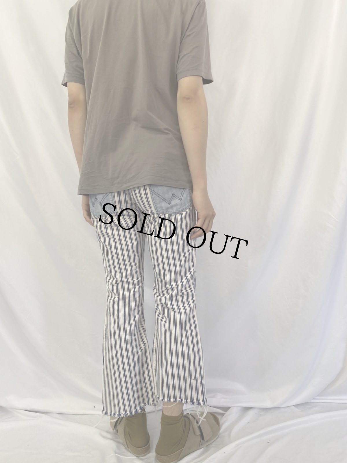 画像4: 70's Wrangler USA製 "Peter Max" 柄切り替え フレアパンツ W32 (4)