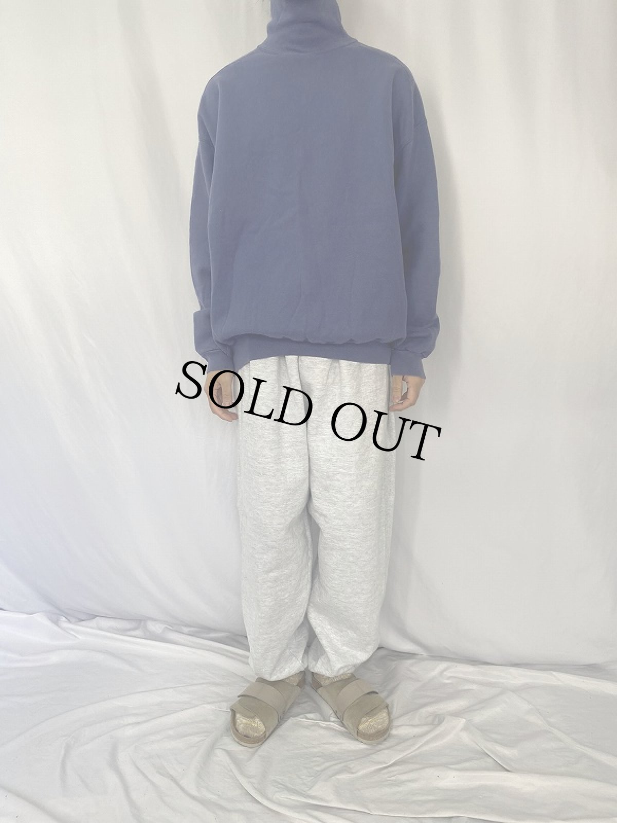 画像2: 90's LANDS'END USA製 タートルネックスウェット XL (2)