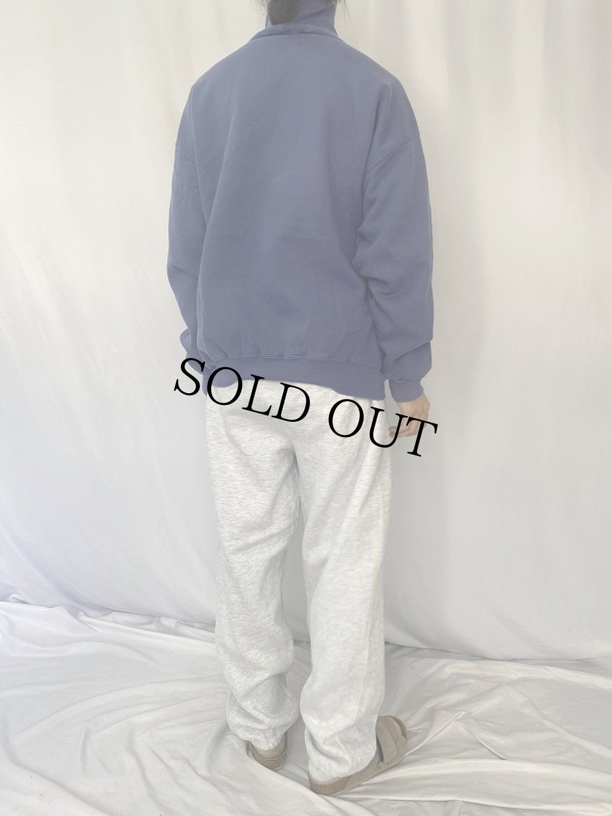 画像4: 90's LANDS'END USA製 タートルネックスウェット XL (4)