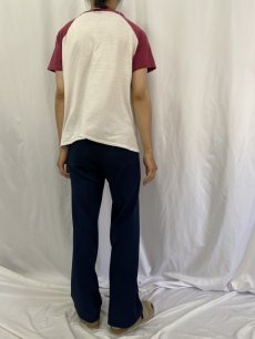 画像4: 70's SNOOPY USA製 キャラクタープリント ラグランTシャツ XL (4)