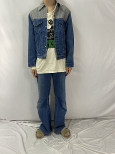 画像2: 80's Levi's 70506-0247 USA製 2トーン 切り替えデニムジャケット SIZE40 (2)