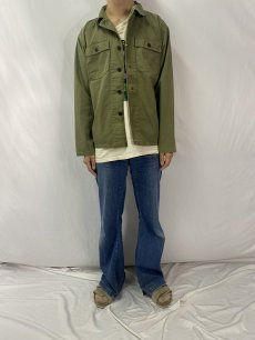 画像2: Ralph Lauren RRL "M-43 TYPE" 13スターボタン HBTジャケット M (2)