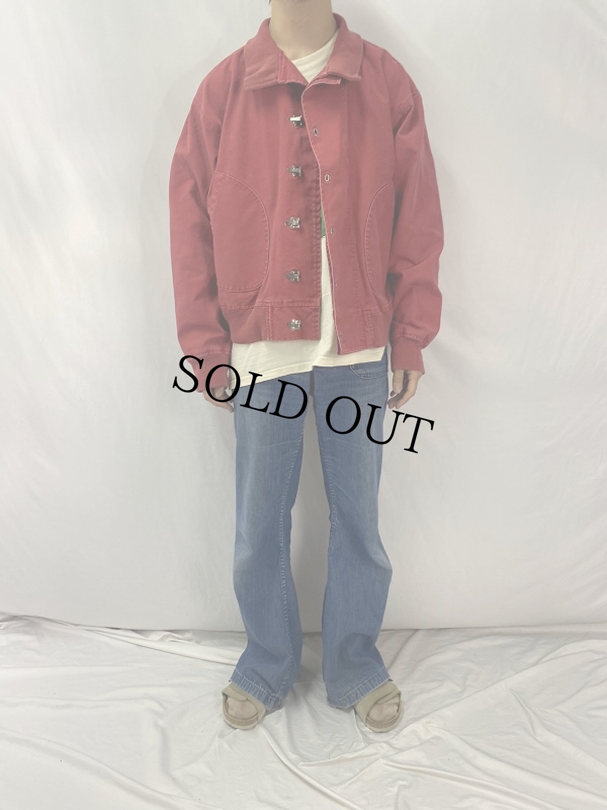 画像2: 90's〜 POLO Ralph Lauren "M-43 Deck Hook Jacket TYPE" ダックミリタリージャケット L  (2)