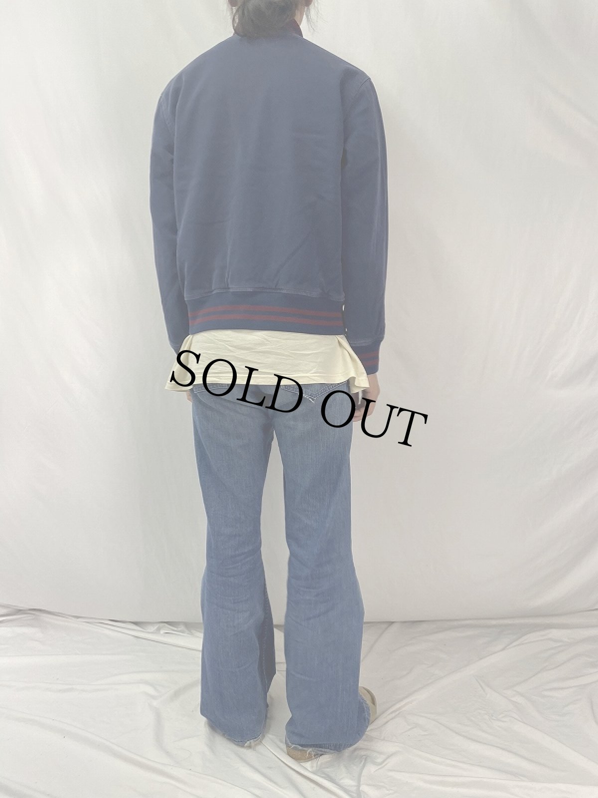 画像4: POLO Ralph Lauren パッチ付き コットンツイルスタジャン NAVY M (4)