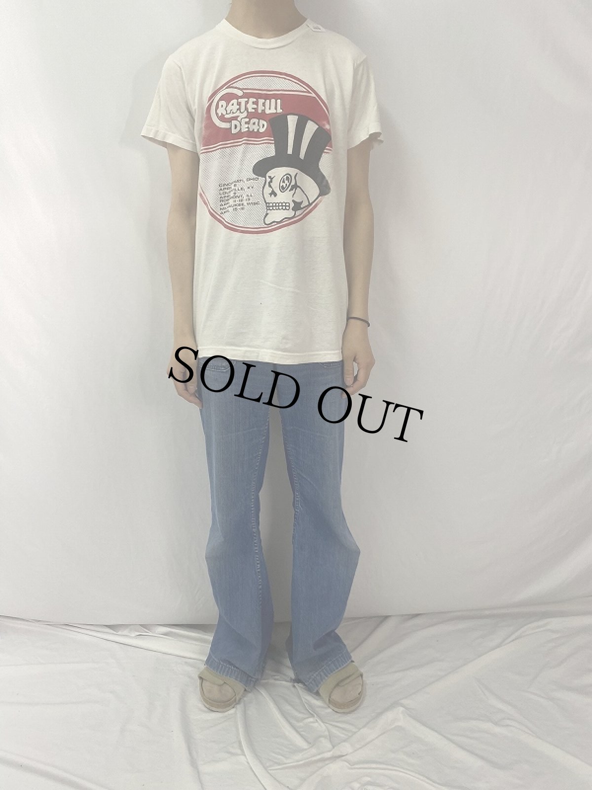 画像2: 80's GRATEFUL DEAD USA製 "SKULL×DANCING BEARS 1989" ロックバンドプリントTシャツ L (2)