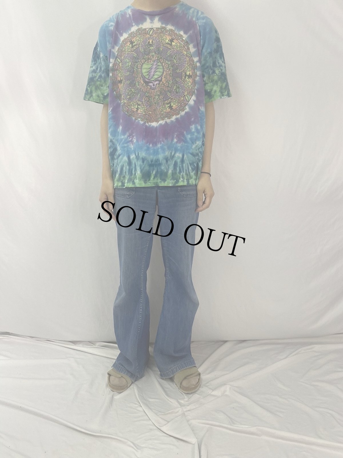 画像2: 90's GRATEFUL DEAD "Space Your Face" ロックバンドプリントタイダイTシャツ XL (2)