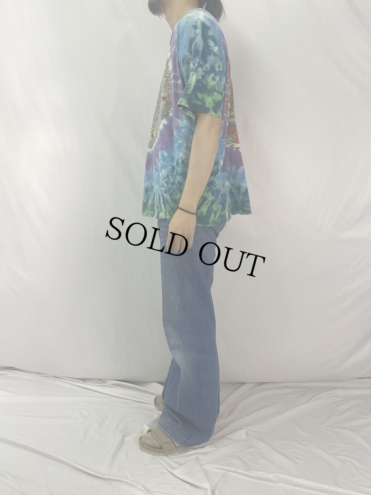 画像3: 90's GRATEFUL DEAD "Space Your Face" ロックバンドプリントタイダイTシャツ XL (3)