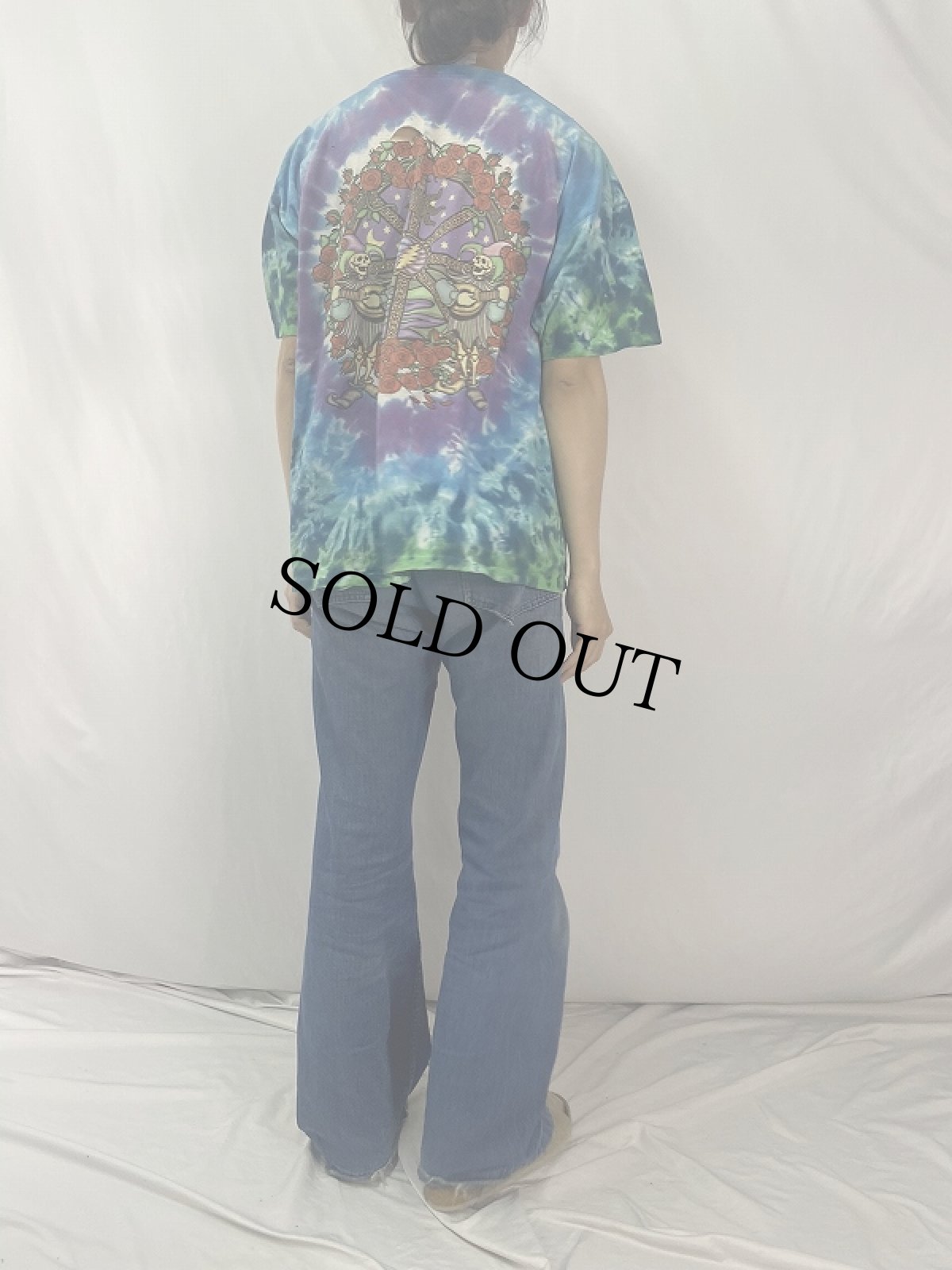 画像4: 90's GRATEFUL DEAD "Space Your Face" ロックバンドプリントタイダイTシャツ XL (4)