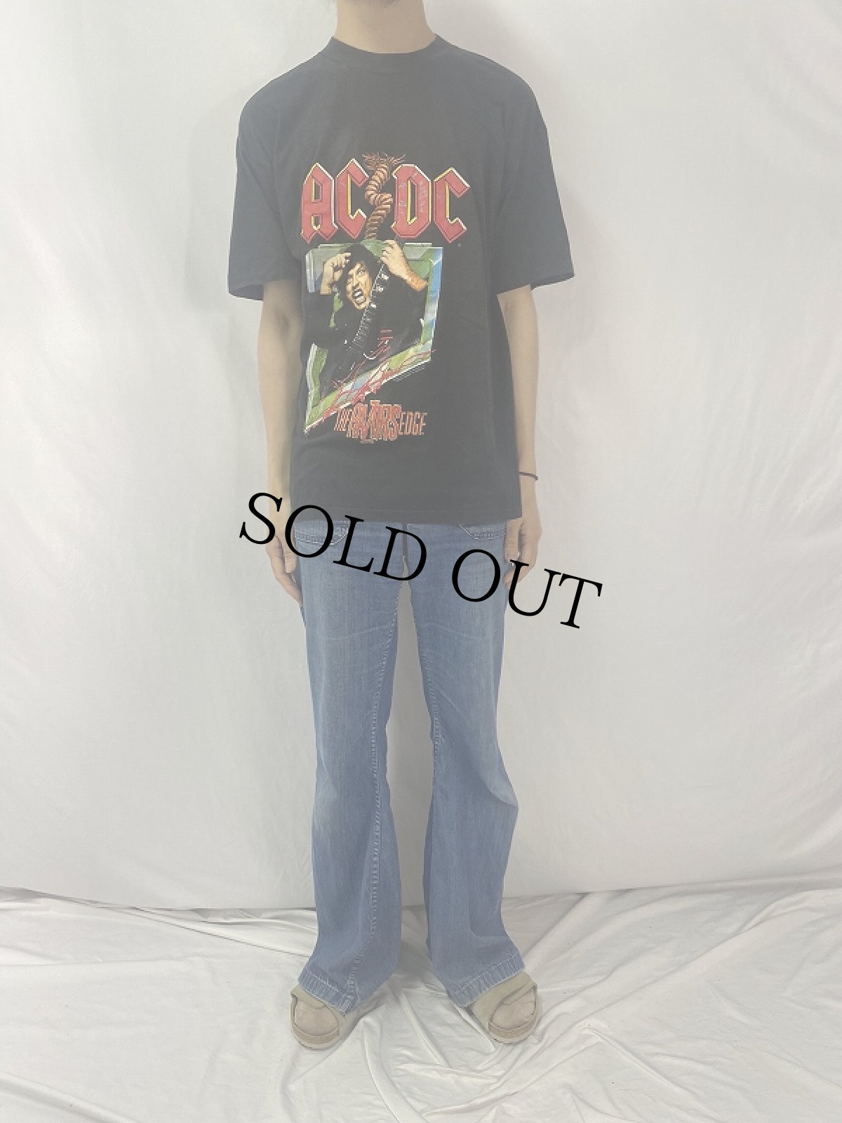 画像2: 90's AC/DC USA製 "The Razors Edge" ロックバンドプリントTシャツ BLACK XL (2)