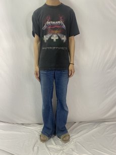 画像2: 90's METALLICA "MASTER OF PUPPETS" ヘヴィメタルバンドプリントTシャツ BLACK L (2)