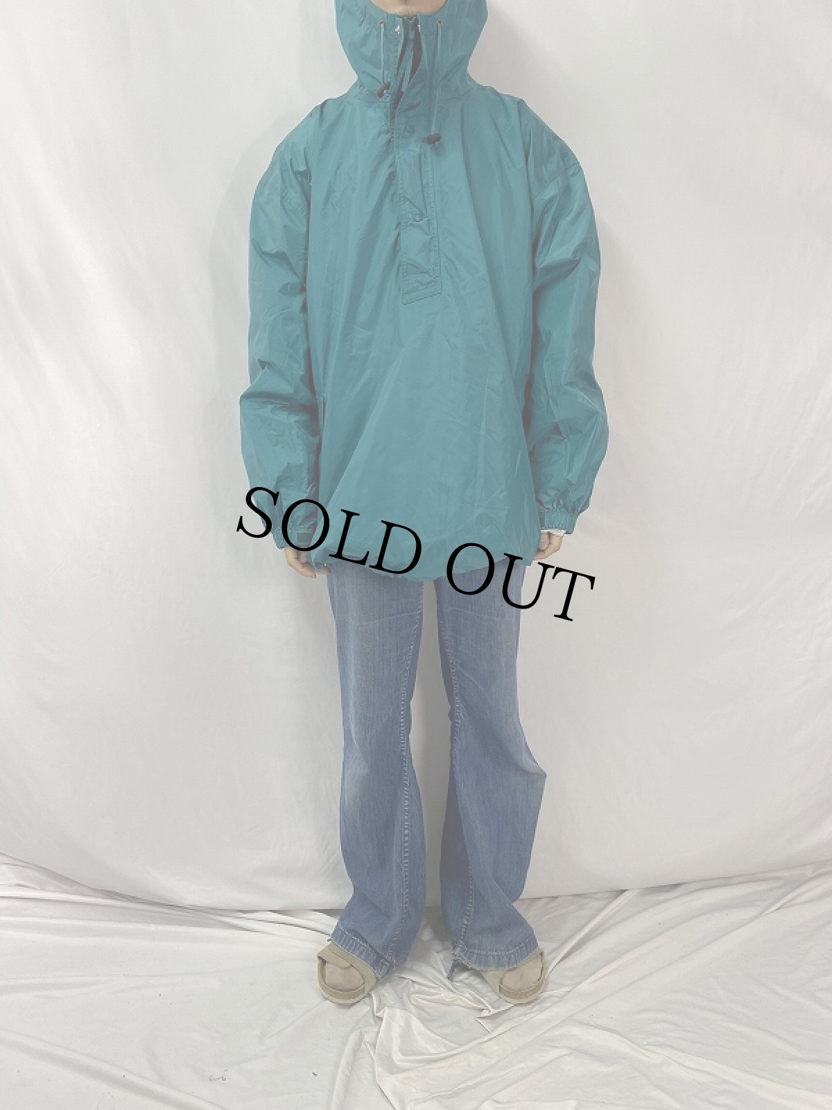画像2: 90's L.L.Bean ナイロンアノラックパーカー XXL (2)