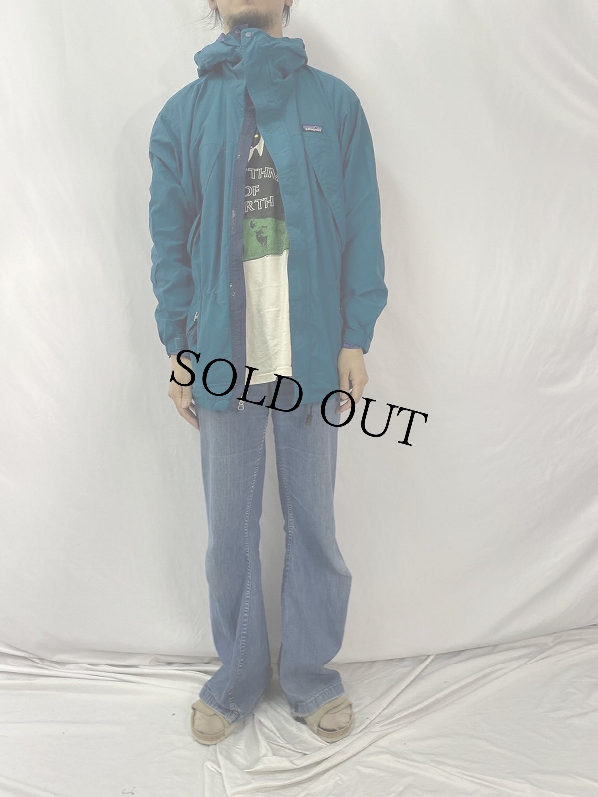 画像2: 90's Patagonia ナイロンストームジャケット M (2)