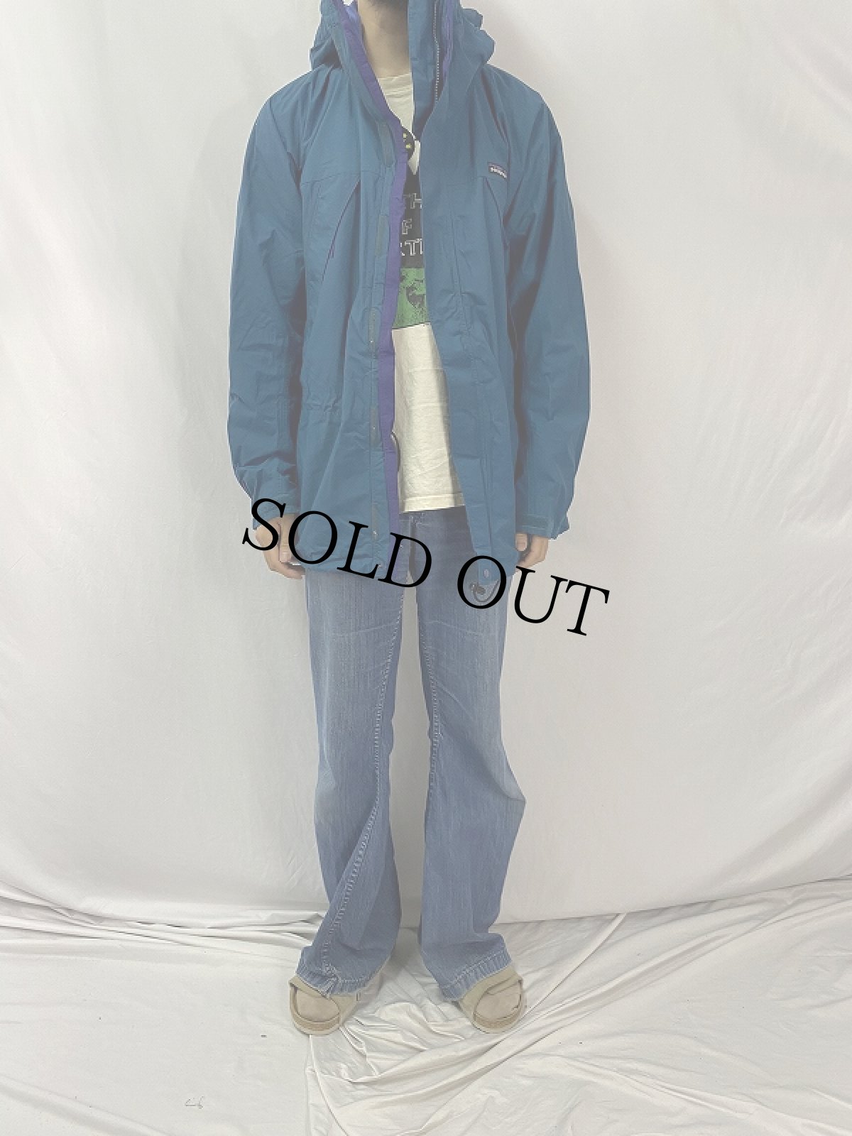 画像2: 90's Patagonia 雪なしタグ ナイロンストームジャケット L (2)