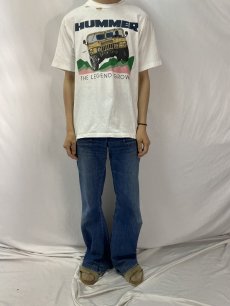 画像2: 90's HUMMER USA製 "THE LEGEND GROWS" 自動車プリントTシャツ M (2)