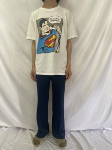 画像2: 90's SUPERMAN USA製 アメコミ キャラクタープリントTシャツ XL (2)