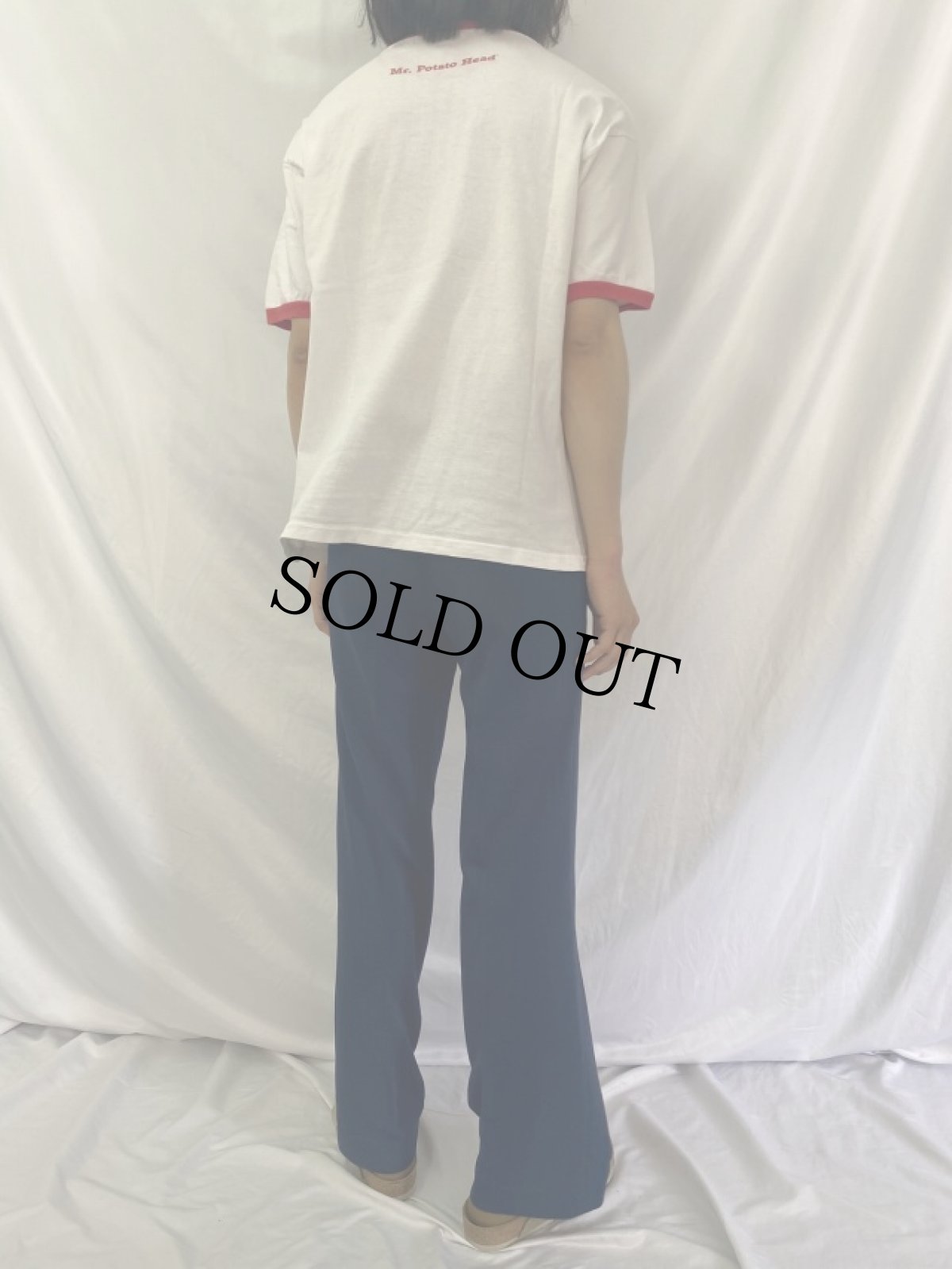 画像5: 90's TOYSTORY Mr. Potato Head USA製 キャラクターリンガーTシャツ L (5)