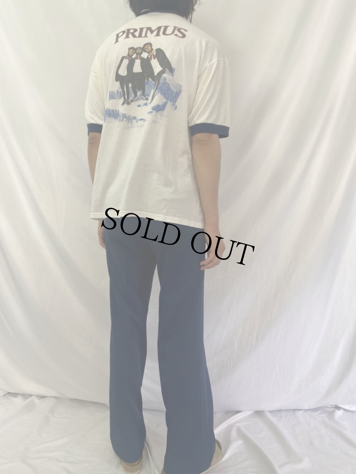 画像4: 90's PRIMUS USA製 オルタナティヴロックバンド リンガーTシャツ XL (4)