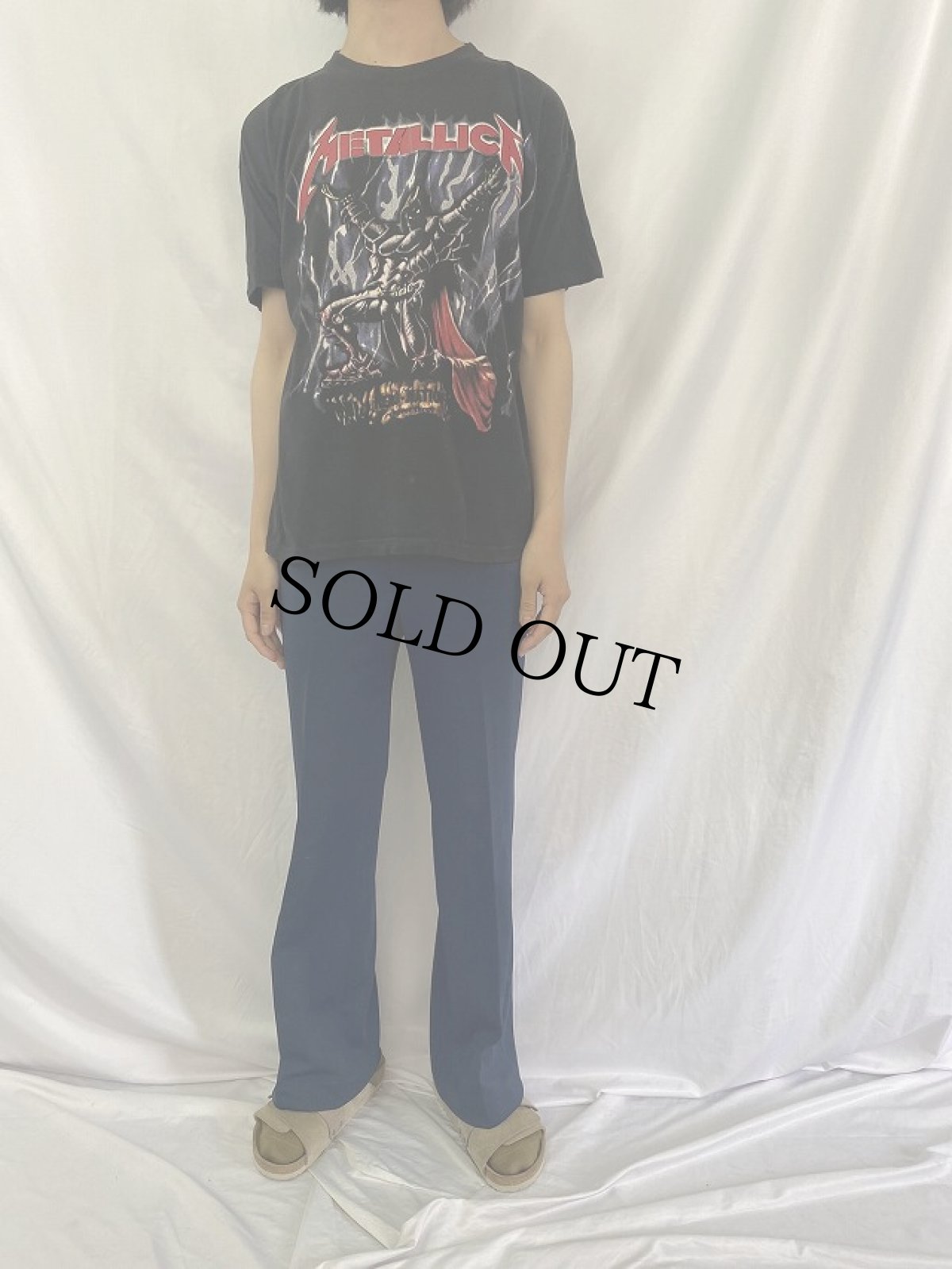 画像2: METALLICA ヘヴィメタルバンドTシャツ L (2)