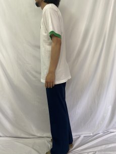 画像3: 2000's TEENAGE MUTANT NINJA TURTLES USA製 ロゴプリント リンガーTシャツ L (3)