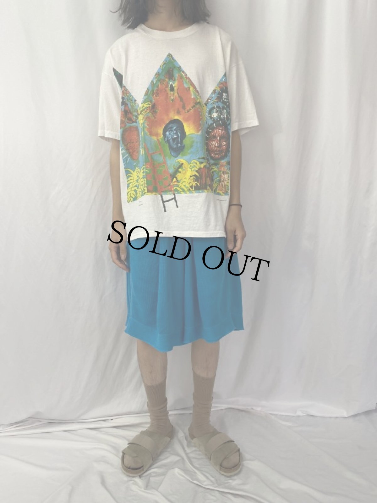 画像2: 90's PETER GABRIEL USA製 "Secret World" ミュージシャンプリントTシャツ XL (2)