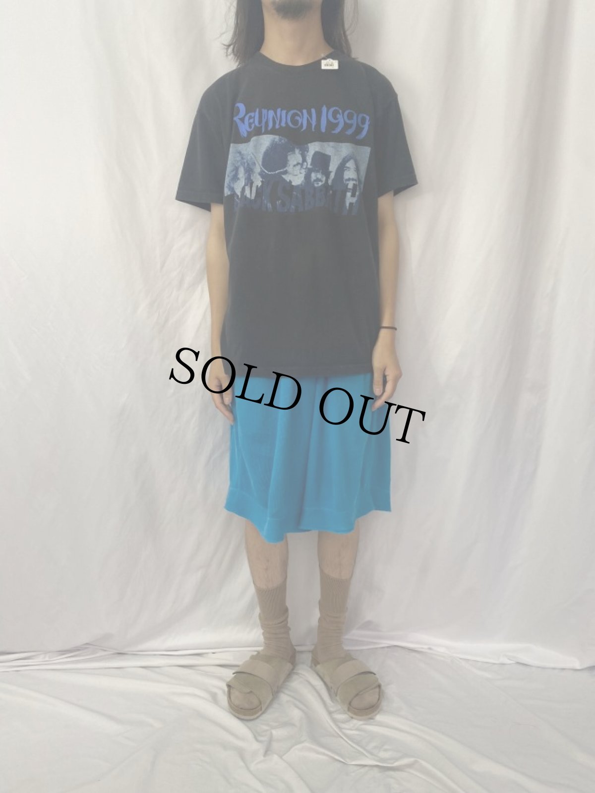 画像2: 90's BLACK SABBATH "REUNION 1999" ヘヴィメタルロックバンドプリントTシャツ L (2)