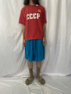 画像2: 90's CCCP ソ連国旗プリントTシャツ XL (2)