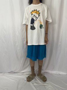画像2: Calvin and Hobbes プリントTシャツ 2XL (2)