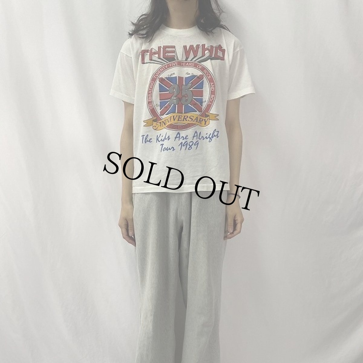 画像2: 80's THE WHO USA製 "THE KIDS ARE ALRIGHT TOUR '89" ロックバンドツアープリントTシャツ XL (2)