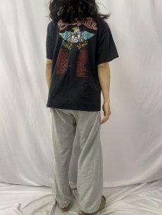 画像4: 90's AEROSMITH USA製 "AERO FORCE ONE" ロックバンド ツアーTシャツ BLACK XL (4)