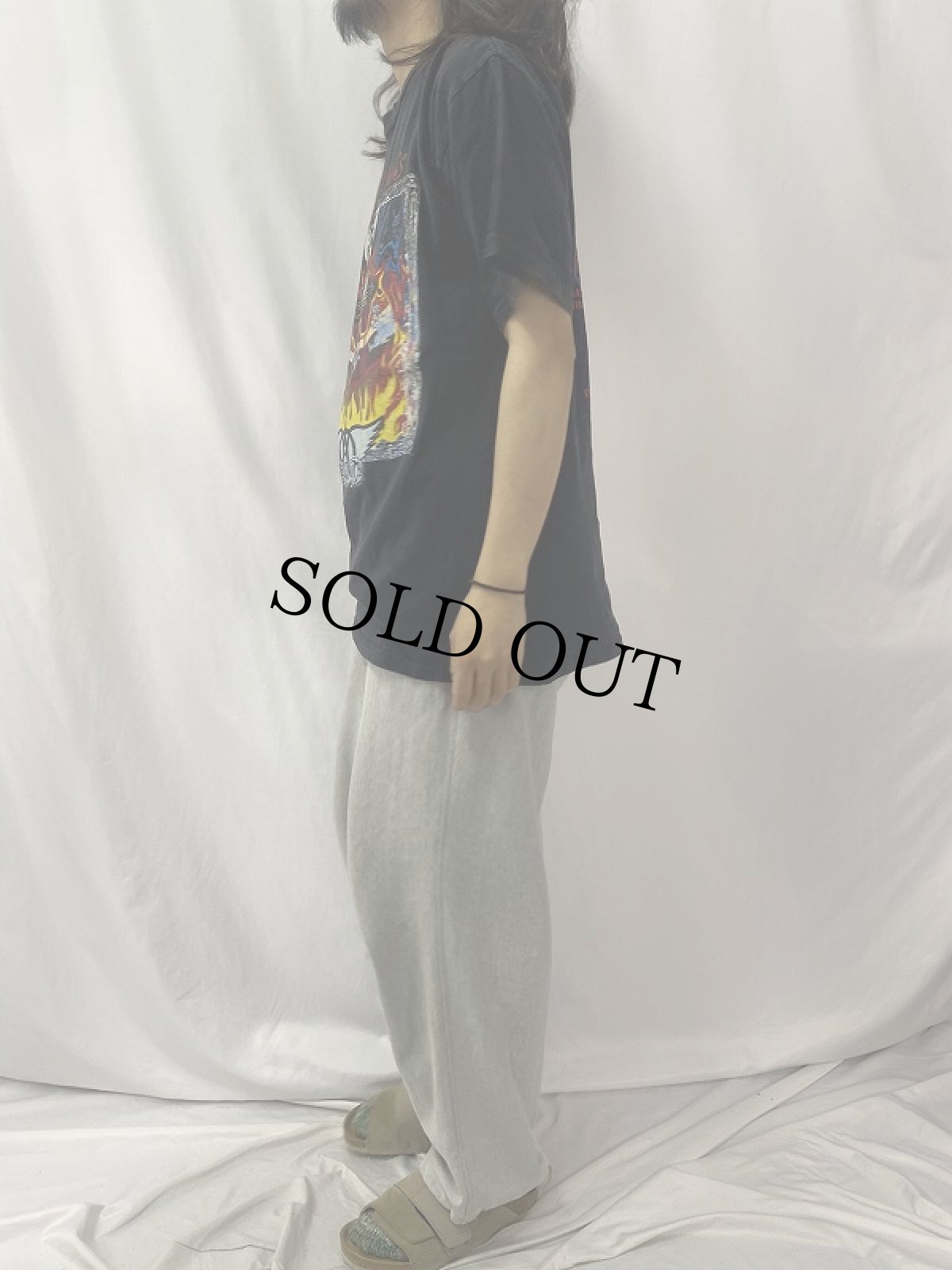 画像3: 90's AEROSMITH USA製 "Nine Lives" ロックバンド ツアーTシャツ BLACK XL (3)