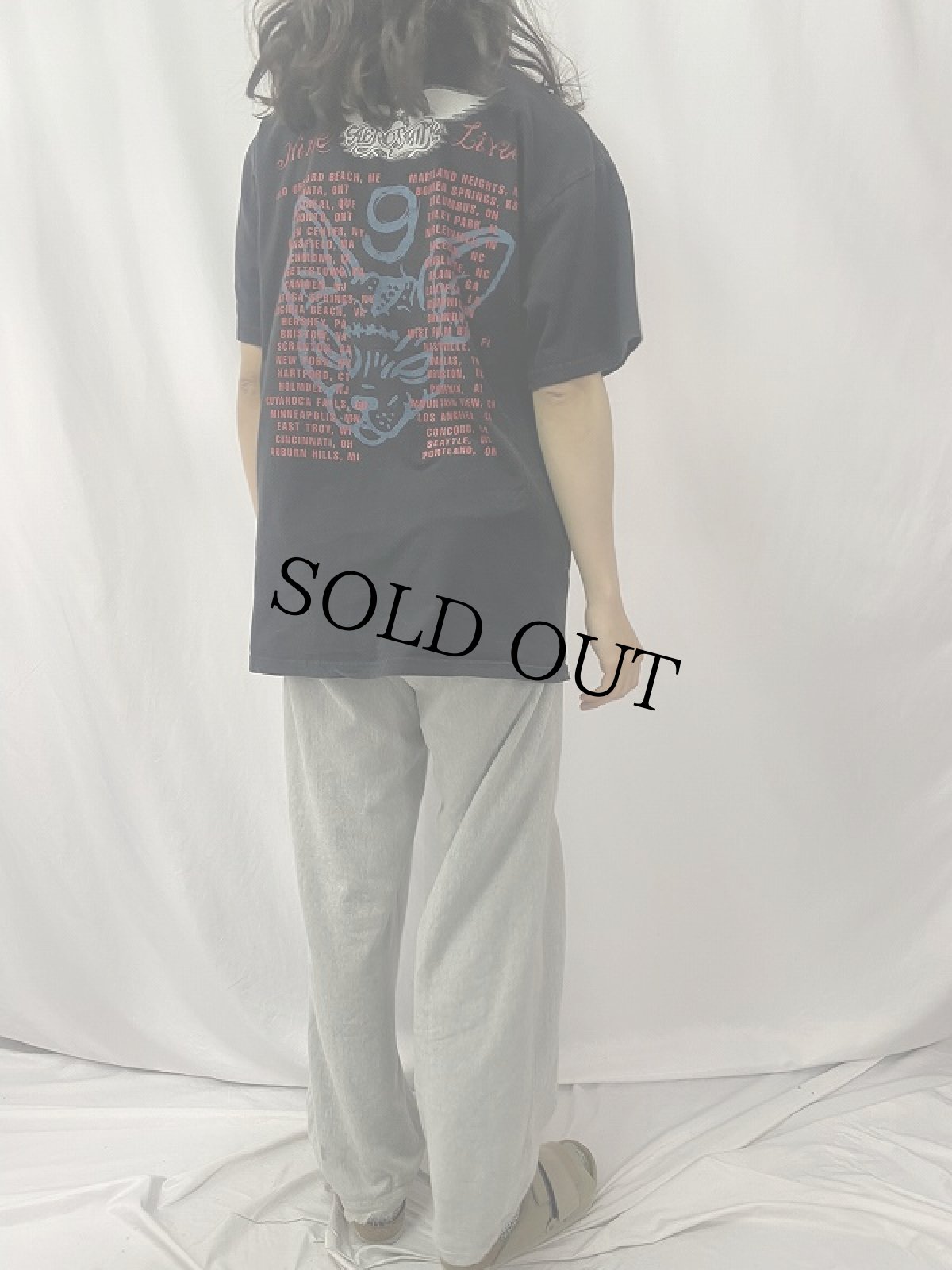 画像4: 90's AEROSMITH USA製 "Nine Lives" ロックバンド ツアーTシャツ BLACK XL (4)