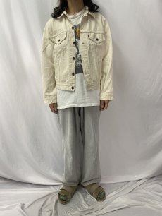 画像2: 80's Levi's 70506-0241 USA製 ホワイトデニムジャケット SIZE44R (2)