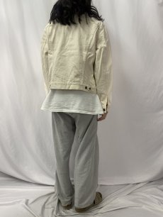 画像4: 80's Levi's 70506-0241 USA製 ホワイトデニムジャケット SIZE44R (4)