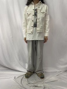 画像2: 80〜90's Levi's 70506-0251 CANADA製 ホワイトデニムジャケット SIZE40 (2)