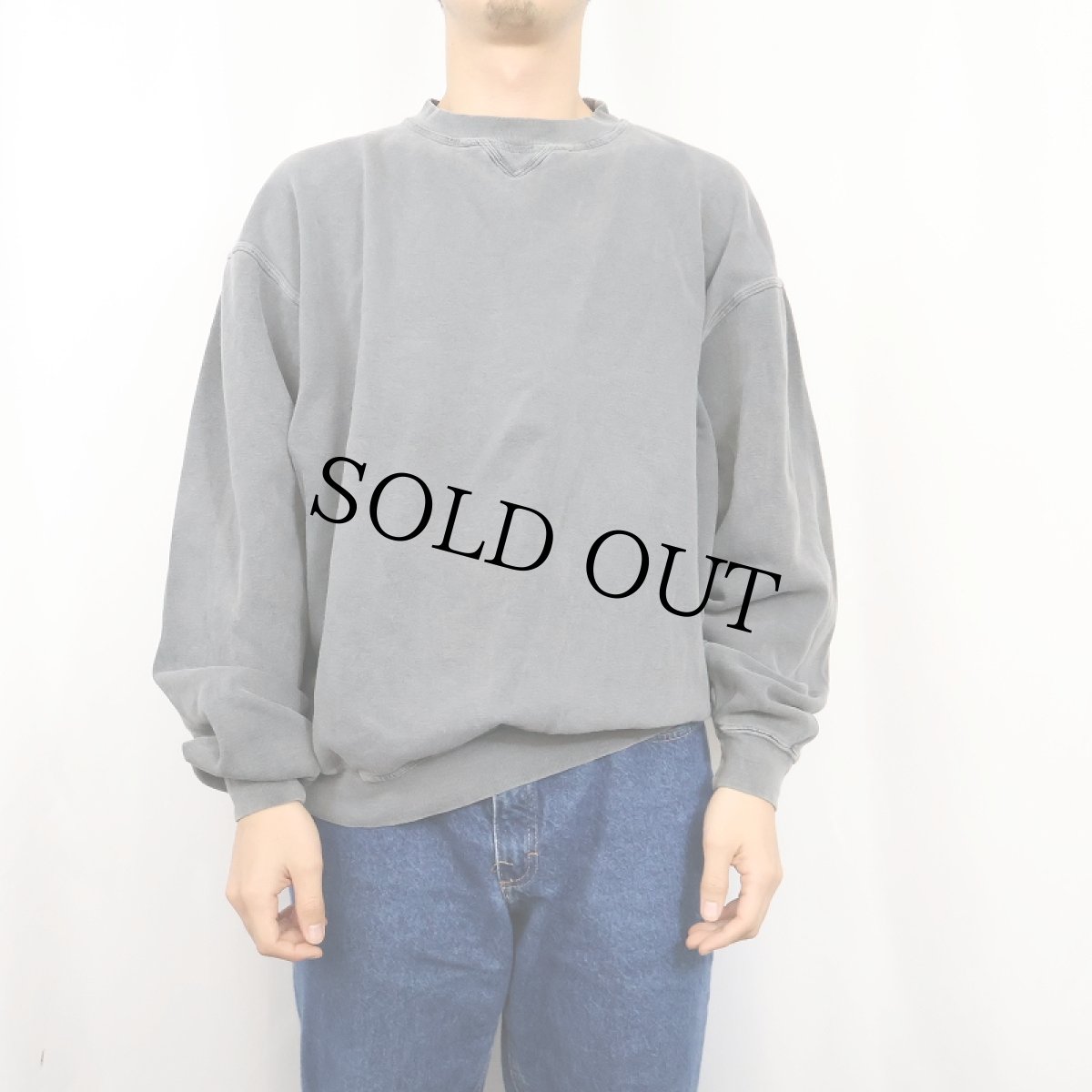 画像2: 90's DANAGGERS 前V フェードスウェット L (2)