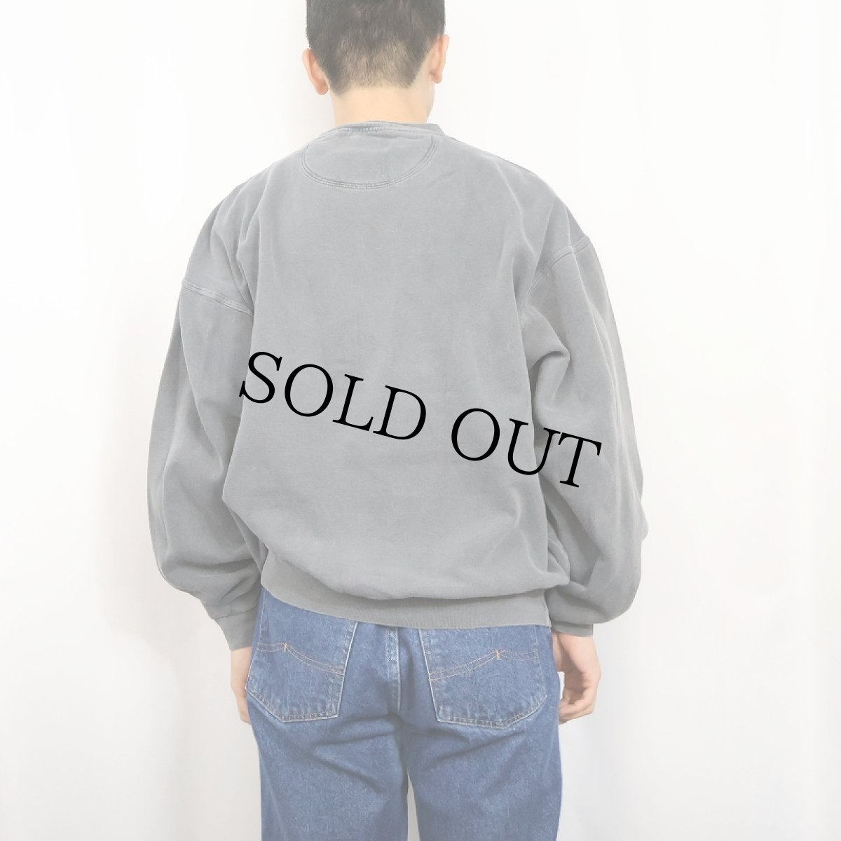 画像3: 90's DANAGGERS 前V フェードスウェット L (3)