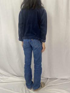 画像4: 90's POLO Ralph Lauren USA製 コーデュロイスイングトップ NAVY M (4)