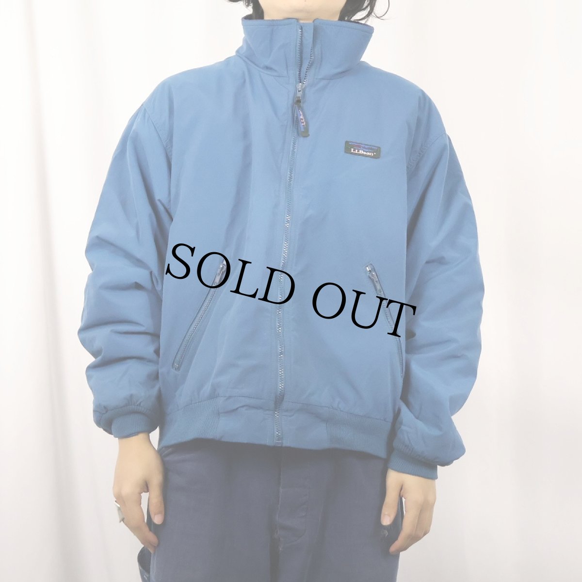 画像2: 80〜90's L.L.Bean USA製 "Warm-up Jacket" フリースライナー シェルドジャケット M (2)