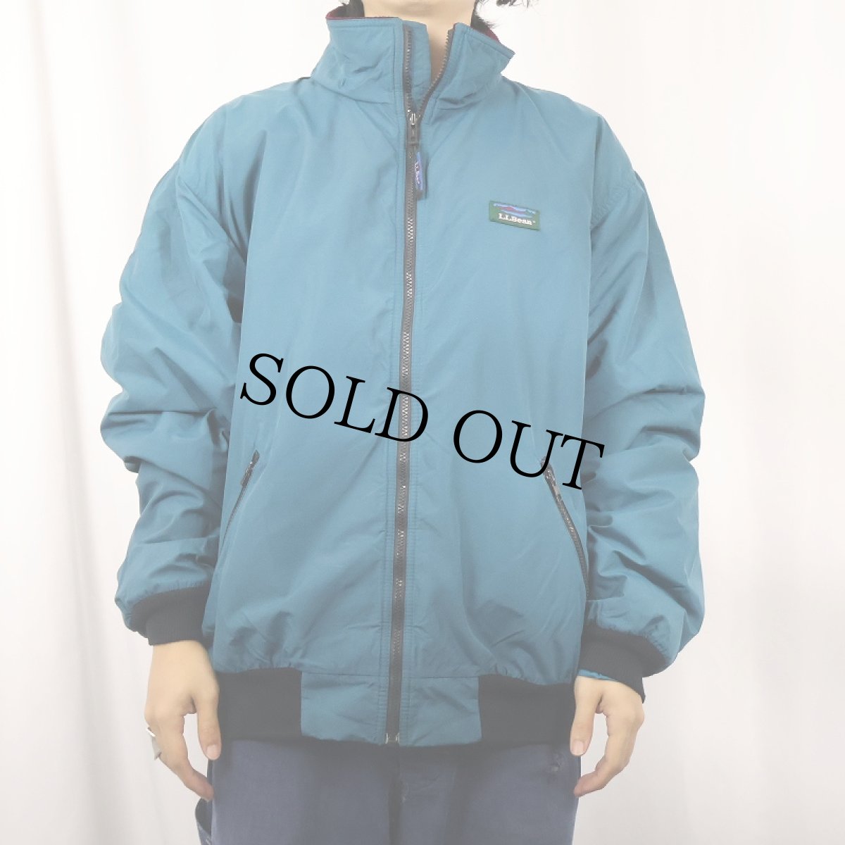 画像2: 80〜90's L.L.Bean "Warm-up Jacket" フリースライナー シェルドジャケット (2)