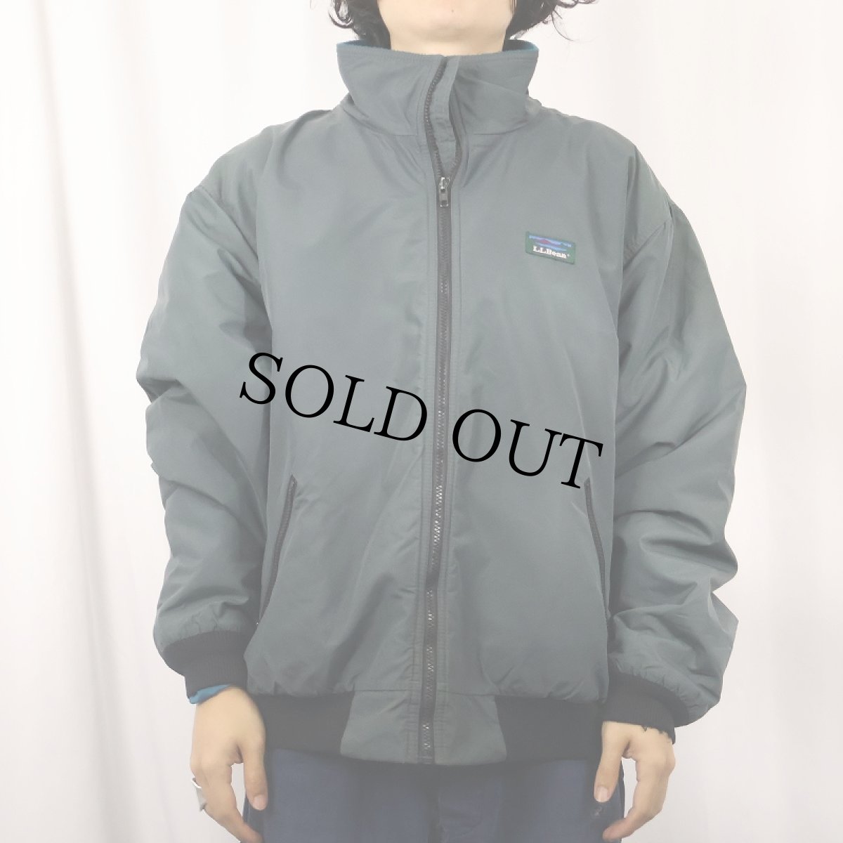 画像2: 80〜90's L.L.Bean "Warm-up Jacket" フリースライナー シェルドジャケット (2)