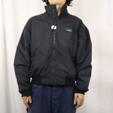 画像2: 80〜90's L.L.Bean "Warm-up Jacket" フリースライナー シェルドジャケット BLACK M (2)